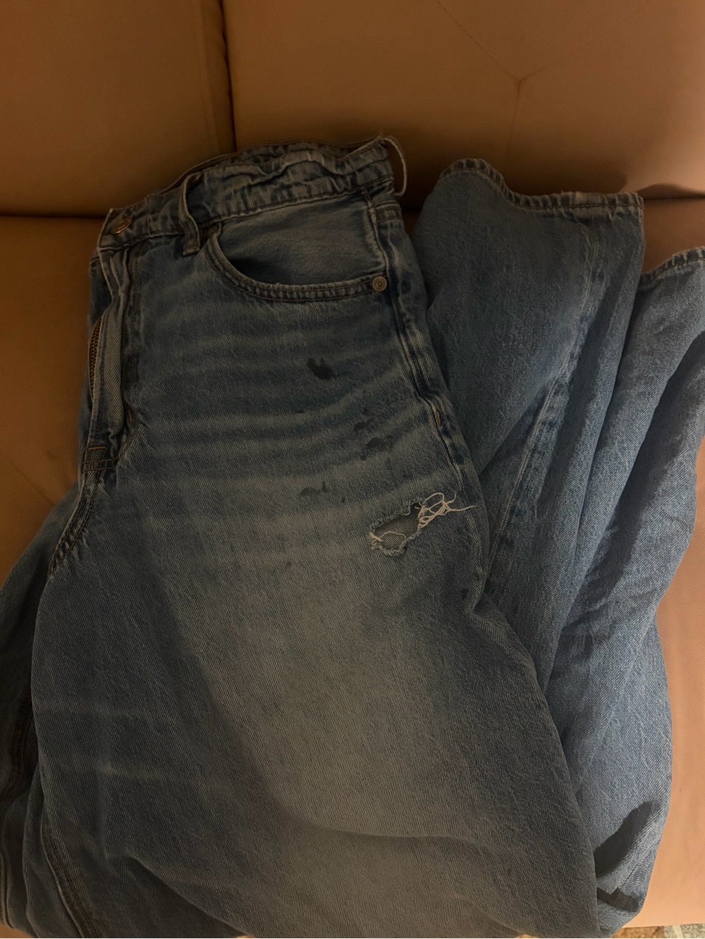 American Eagle Outfitters Light Blue Relaxed Fit Jeans